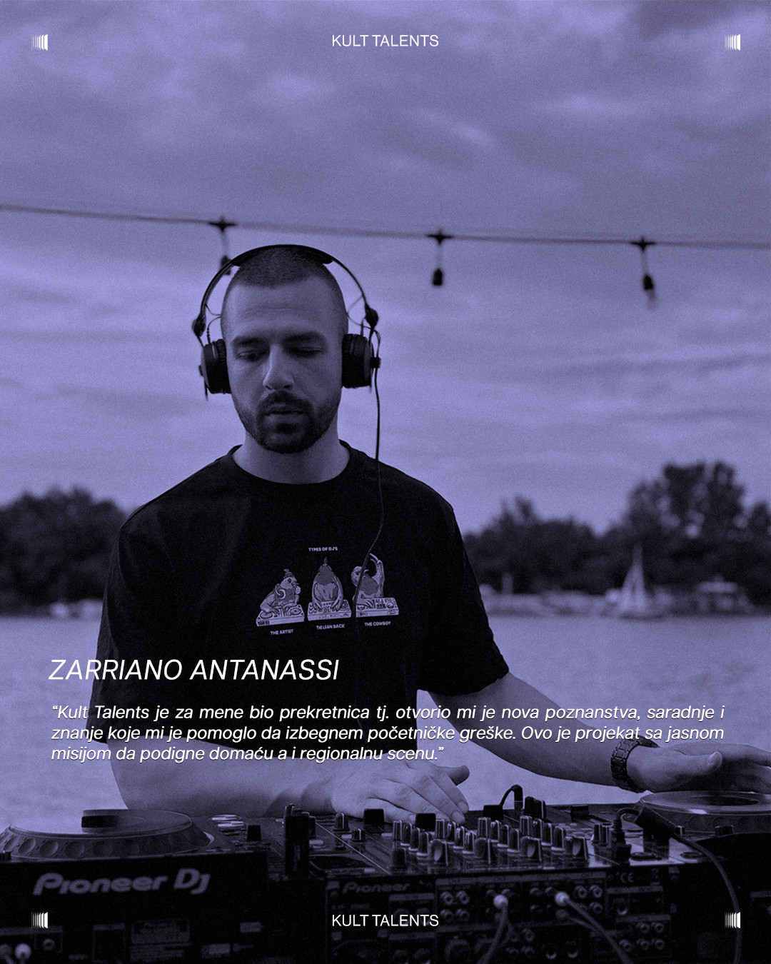 Zarriano Antanassi tokom DJ nastupa