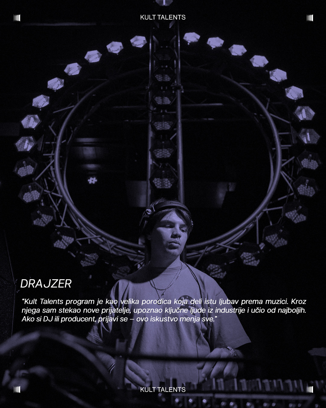DRAJZER tokom DJ nastupa