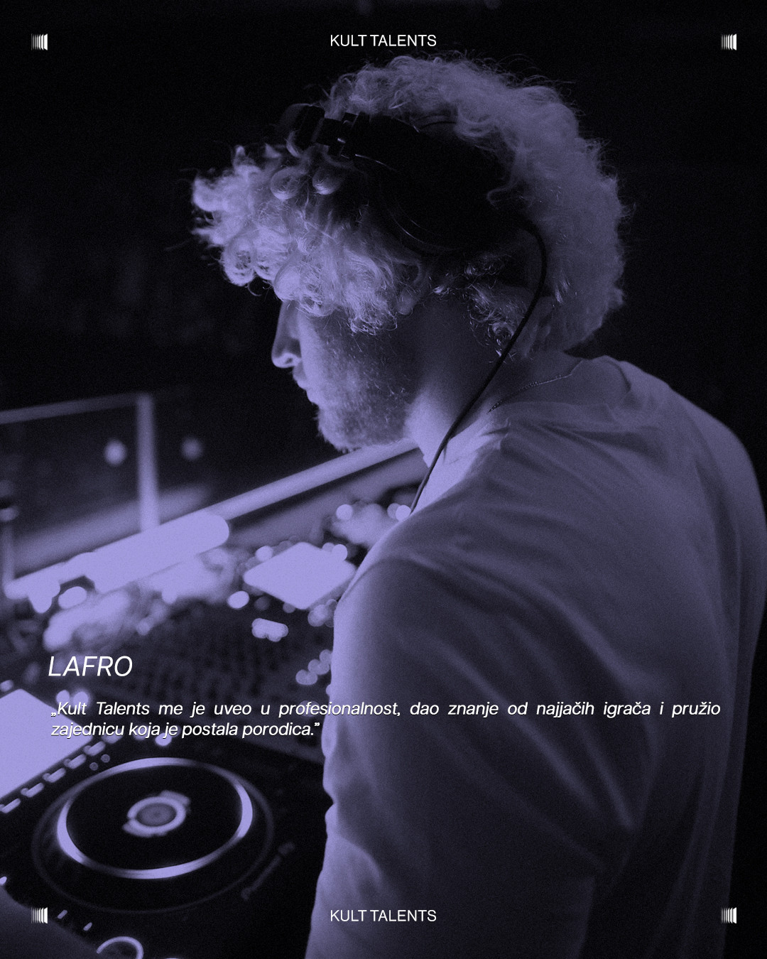 LAFRO tokom DJ nastupa