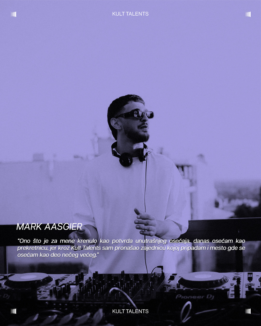 Mark Aasgier tokom DJ nastupa
